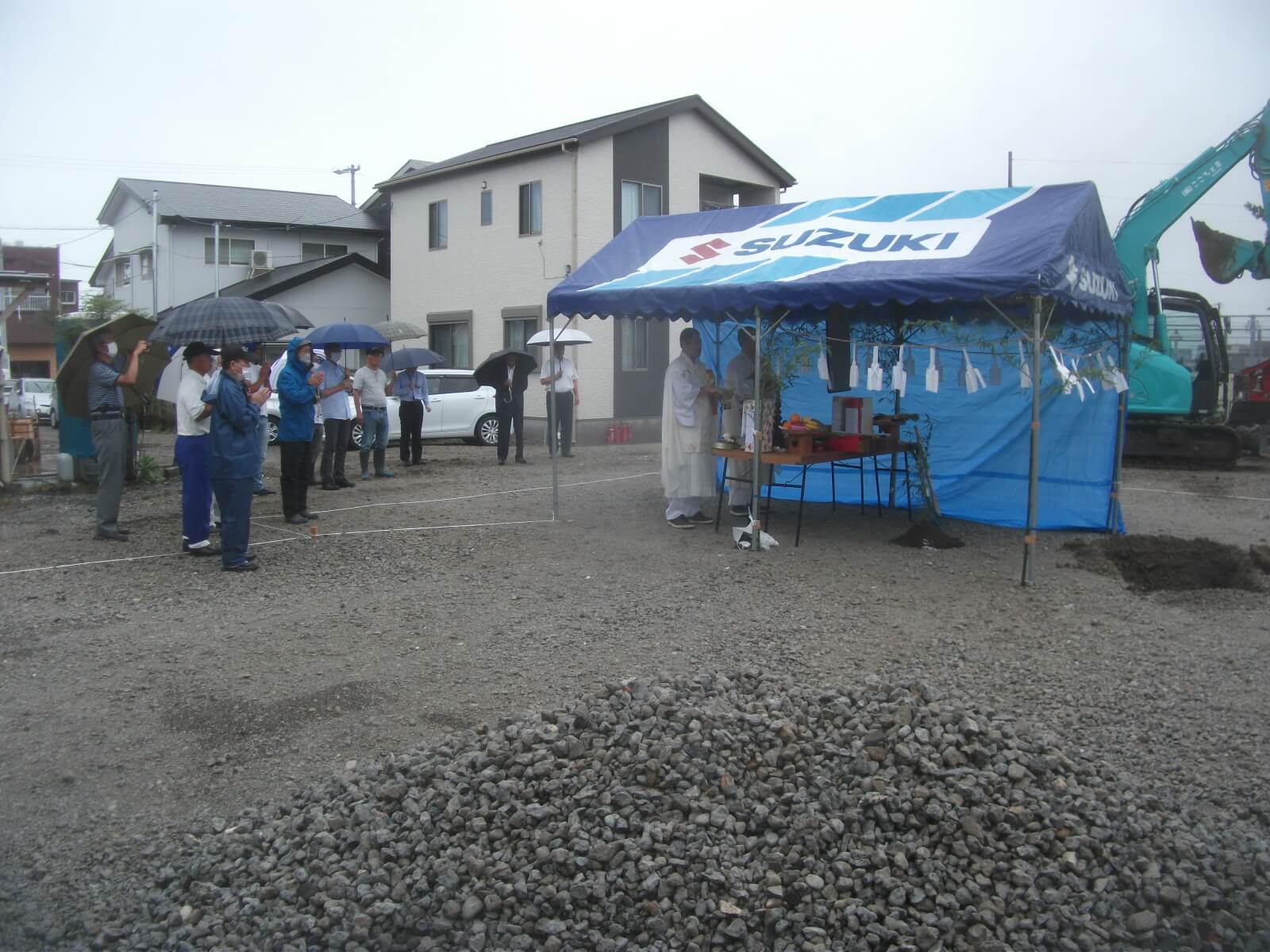 お寺を建てていただきました。地鎮祭編