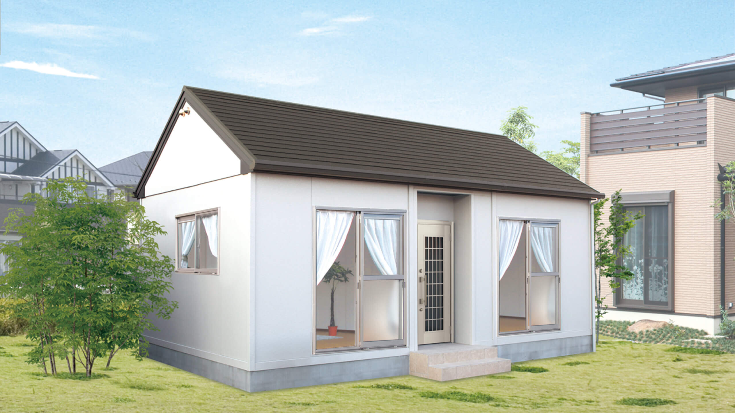 鉄骨系ミニハウス ジュネス ハイ スズキハウス はなれ オフィス ショップ 商品ラインアップ